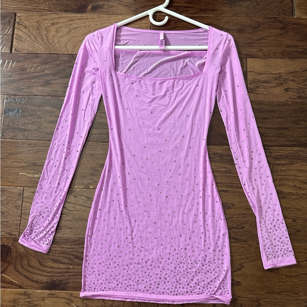 SKIMS Jelly Sheer Rhinestone Dress